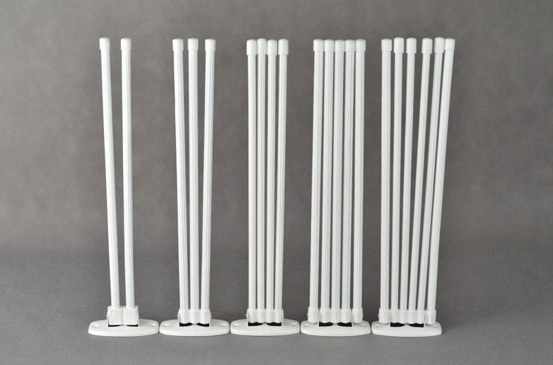 Wieszak 4 ramienny na ręczniki biały