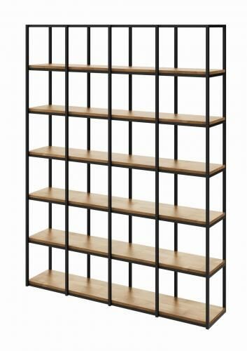 S&w Design Regał WOOD BOX 212x160 Loft na książki RWB616030212D