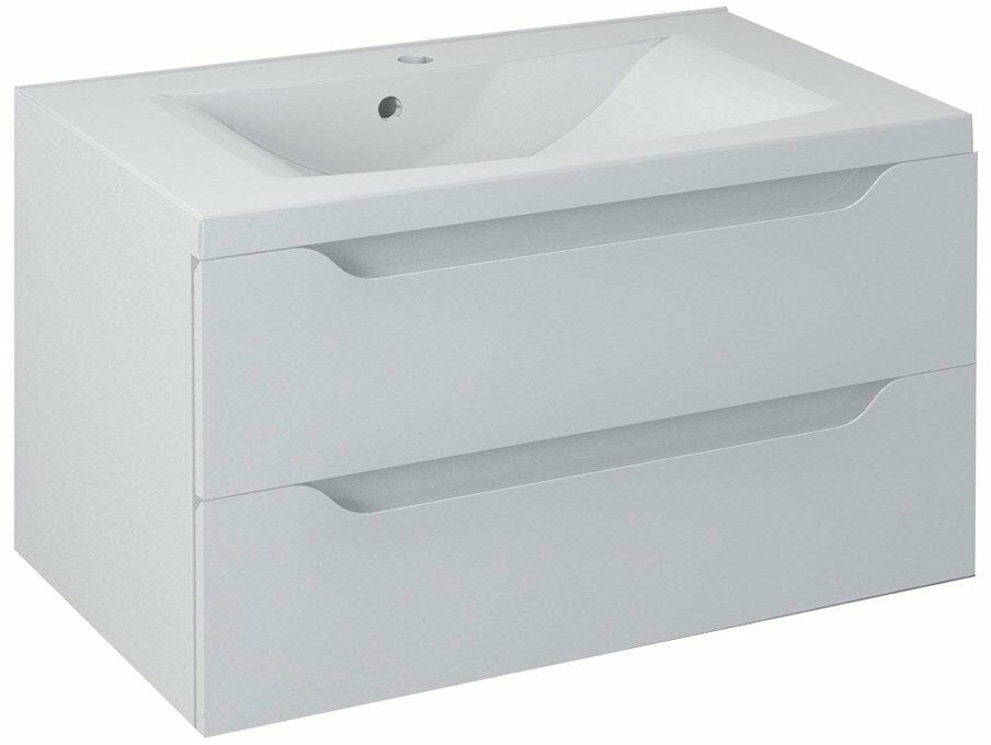 Sapho WAVE szafka umywalkowa 80x45x48cm biała WA081) WA080-3030