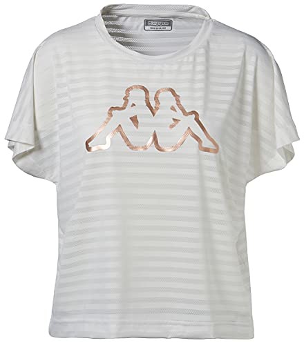 Kappa Damska koszulka z logo Yamilu biały biały l 3116CHW_490_L