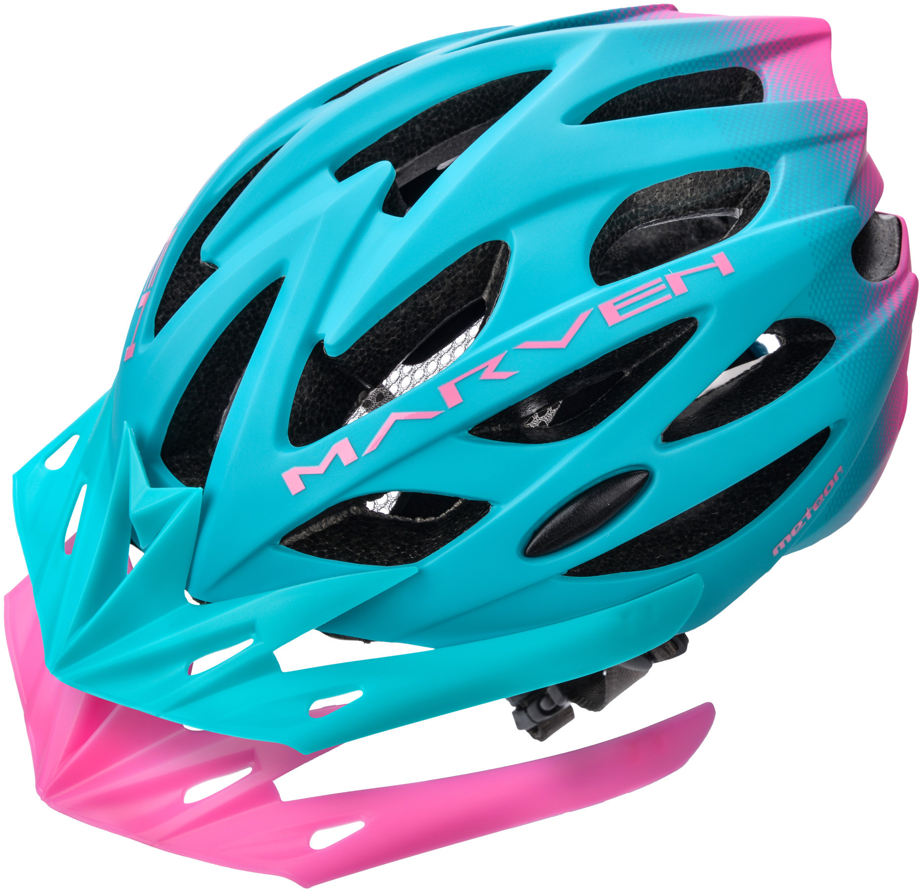Meteor Kask rowerowy Marven 2 M 55-58 cm niebieski/różowy 25194