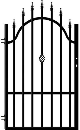 Polargos Furtka Flora 3 lewa czarna 160x90cm