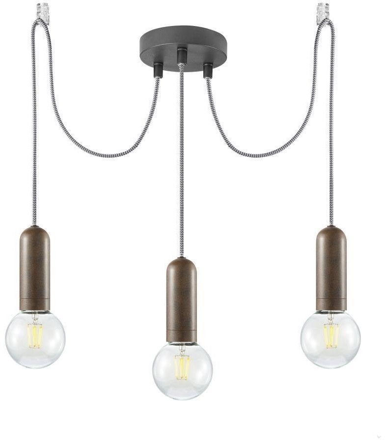 Leuchten Direkt 14776-48 - Żyrandol na lince TURN ME 3xE27/60W/230V