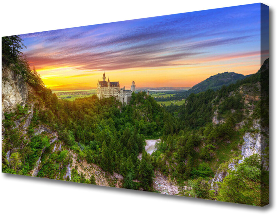 PL Tulup Obraz na Płótnie Góry Krajobraz 125x50cm