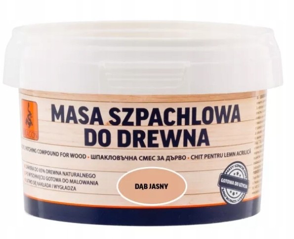 Dragon Masa Szpachlowa do Drewna 250 g Dąb Jasny