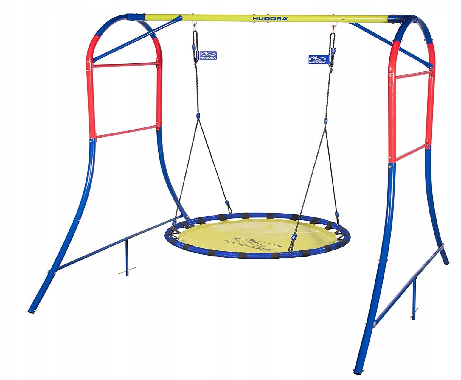 Hudora Huśtawka metalowa konstrukcja gniazdo 120cm