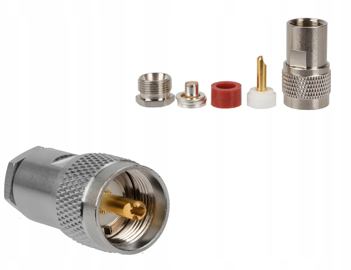 wtyk UC-1 skręcany na RF-7 Aircell 7 Ptfe/gold