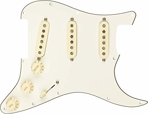 Fender Wstępnie okablowane Pickguard Strat Custom Shop FAT 50's - S/S - pergamin biały 0992340509