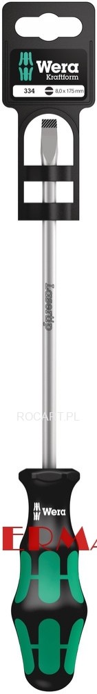 Wera 334 SB Wkrętak płaski, na blistrze 1.2x8.0x175 05100031001