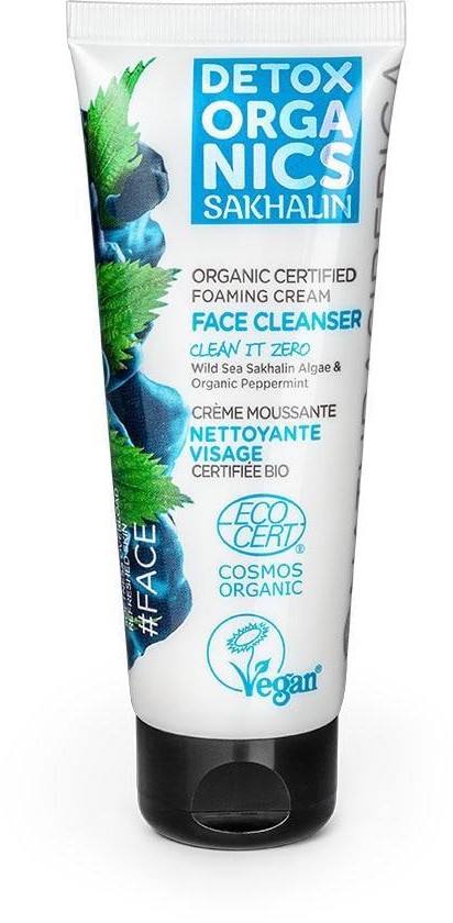 Natura Siberica Detox Organics Sakhalin Organic Certified Foaming Cream Face Cleanser 75 ml
