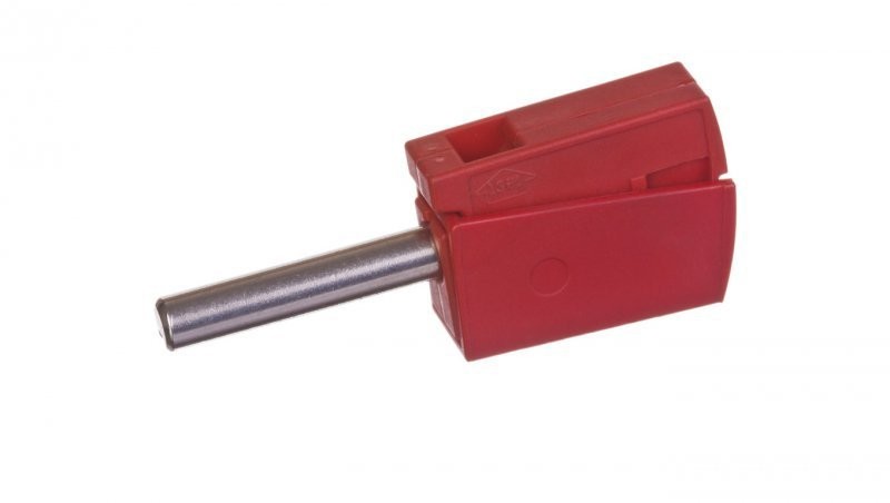 WAGO Wtyk bananowy do gniazda o średnicy 4mm czerwony 215-212 215-212
