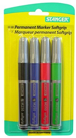 Stanger stanger 712504 Silver Line 4-częściowy zestaw M250 Permanent Softgrip BK 1  3 MM 712504