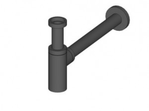 Riho F93018 Syfon do umywalki czarny