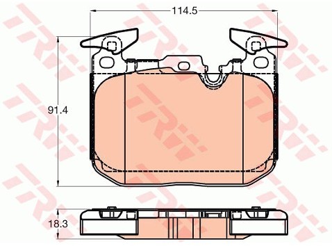 TRW Klocki hamulcowe - komplet GDB2031