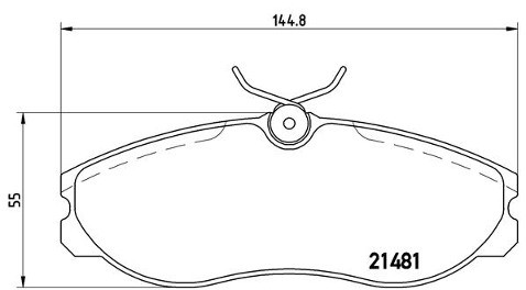 BREMBO Zestaw klocków hamulcowych, hamulce tarczowe P 24 039