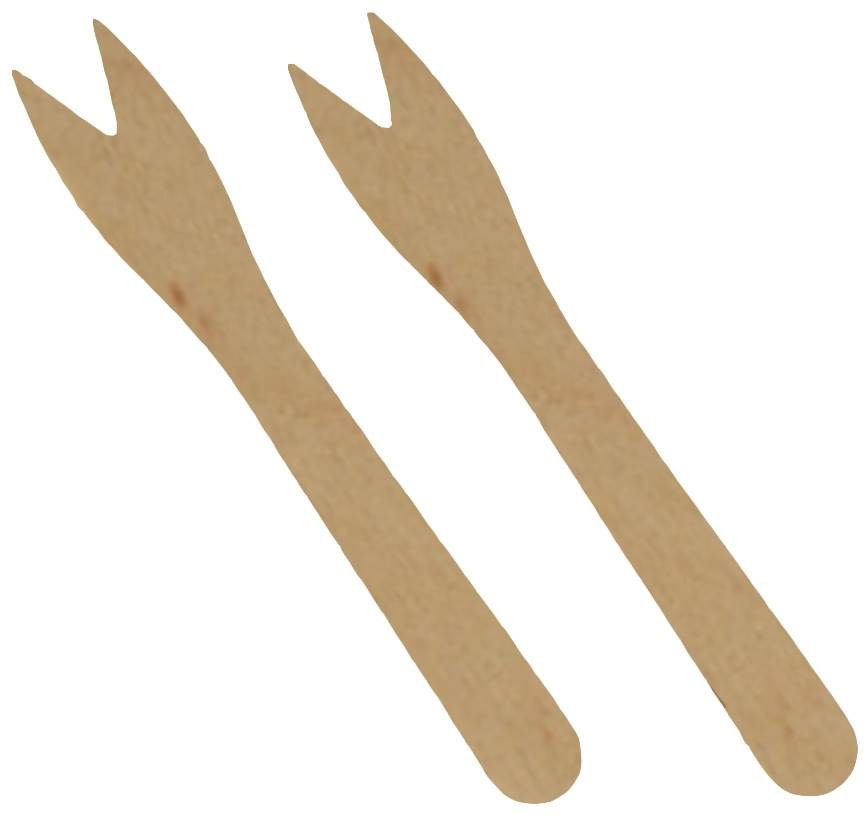 PAP STAR Finger Food mini widelczyk drewniany 500 szt. GS-82557 PAP STAR GS-82557