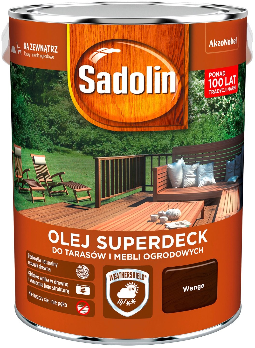 Sadolin Olej Superdeck do tarasów i mebli ogrodowych wenge 5L