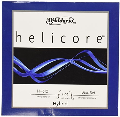 D'Addario hh610  3/4H Helicore Bass komplet strun wielokrotnie verdrillter rdzenia 3/4 Heavy HH610 3/4H