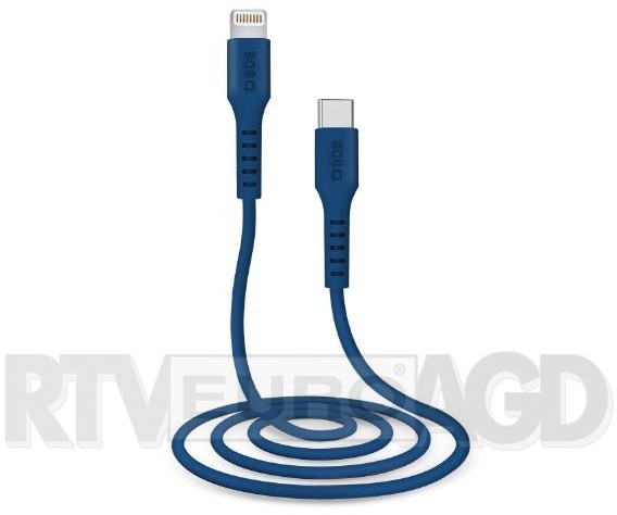 SBS kabel USB TYP C LIGHTNING 1m niebieski TECABLELIGTC1B