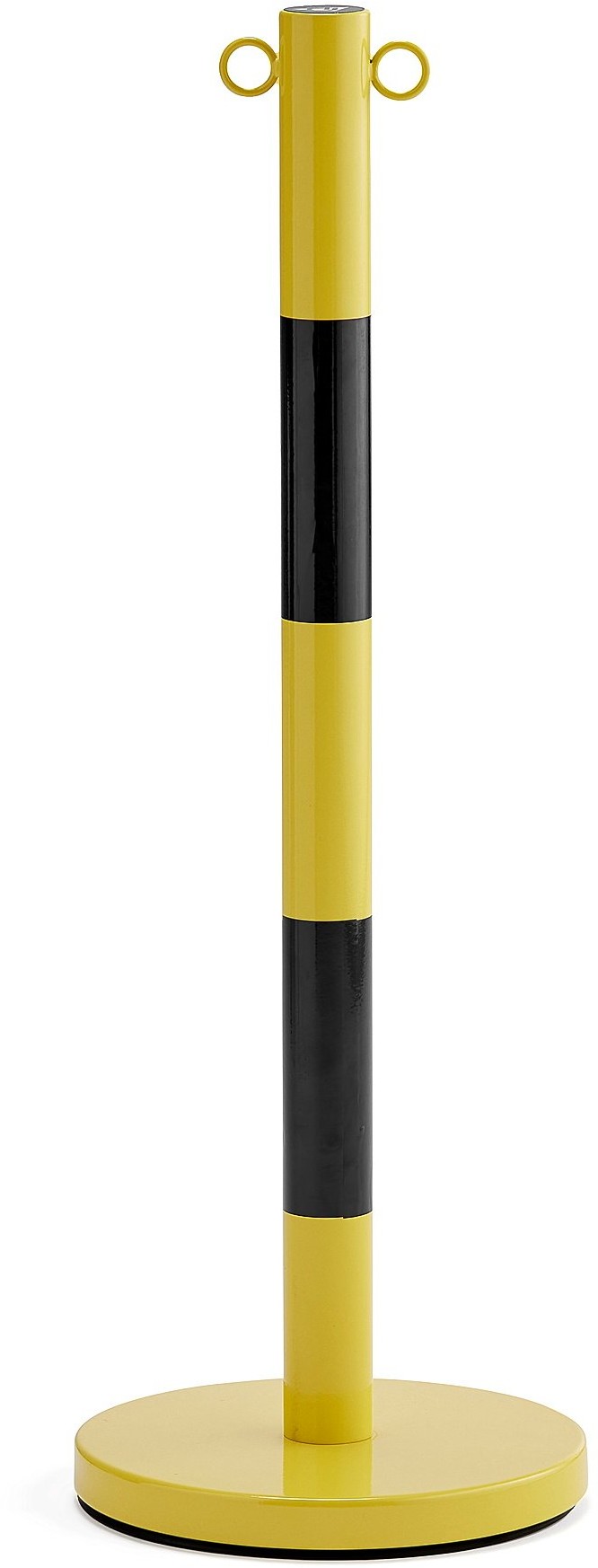 AJ Produkty Słupek metalowy, 1000 mm, żółty/czarny