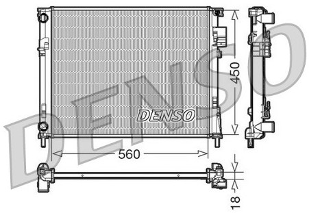DENSO Chodnica wody DRM23095