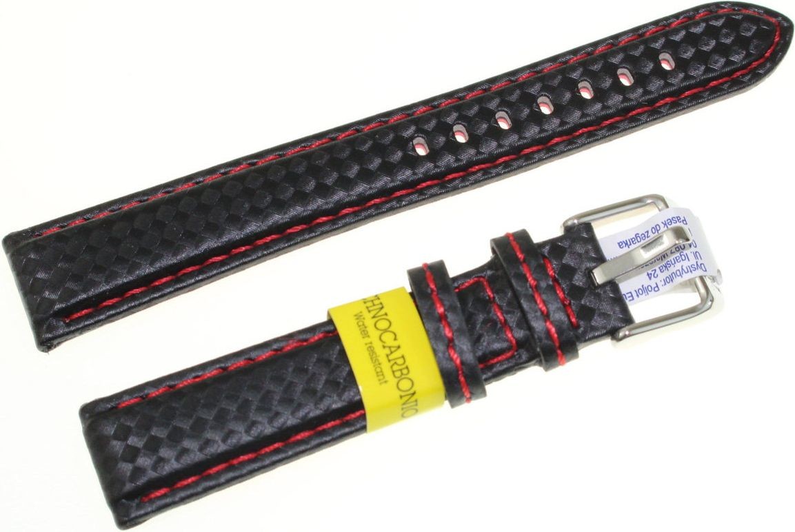Morelatto Karbonowy wodoodporny pasek do zegarka 18 mm A01U3586977883CR18 5824-uniw