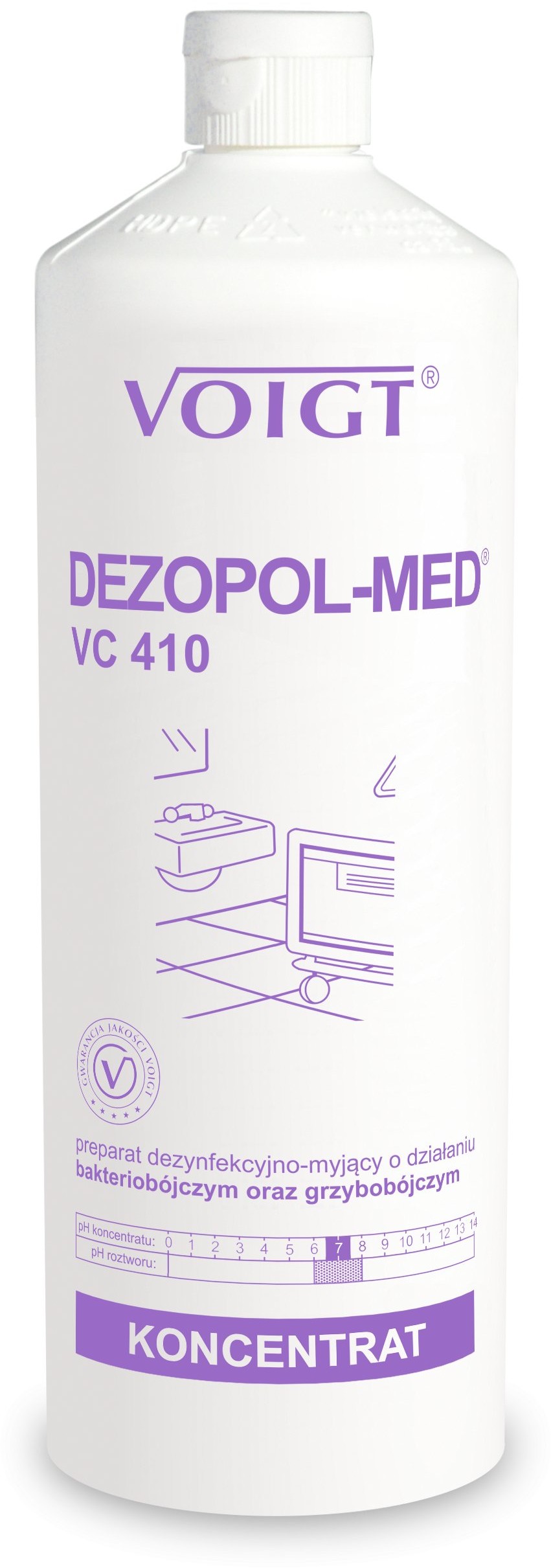 Voigt VC 410 DEZOPOL-MED 1l. do dezynfekcji bakteriobójczy i grzybobójczy VC 410 DEZOPOL-MED 1l