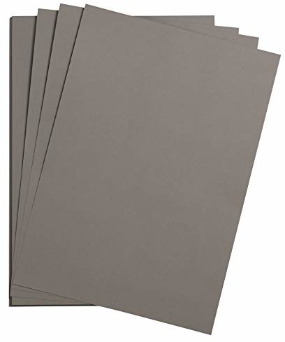 Clairefontaine 975362C opakowanie z 25 kartonami do majsterkowania Maya, 185 g, DIN A3, 29,7 x 42 cm, 1 opakowanie, szary 975362C