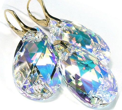 Arande SWAROVSKI piękny komplet POZŁACANY AB 1169384781