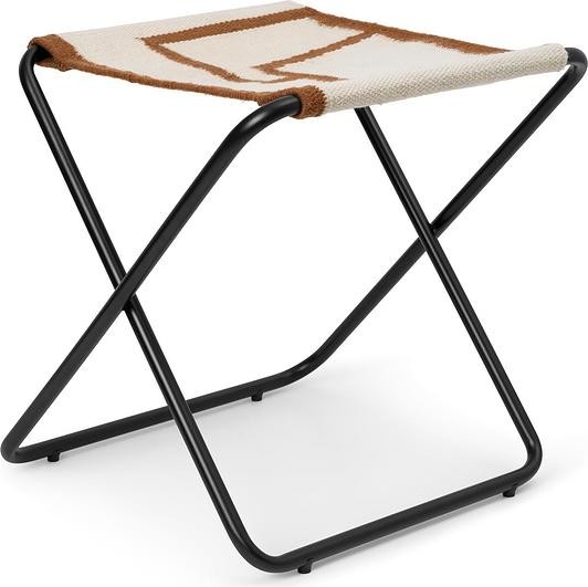 Ferm Living Stołek Desert Shape z czarną ramą 1104263828