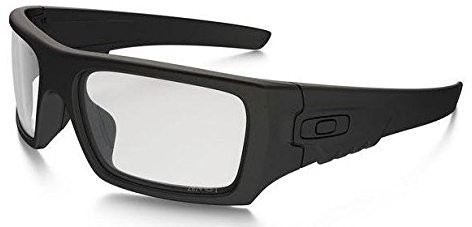Oakley Industrial det Cord Sunglasses, Matte Black/Clear, One Size OO9253-07