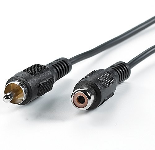 Value Cinch kabel przedłużający Simplex wtyczka na gniazdo, 5 m, czarny 11994325