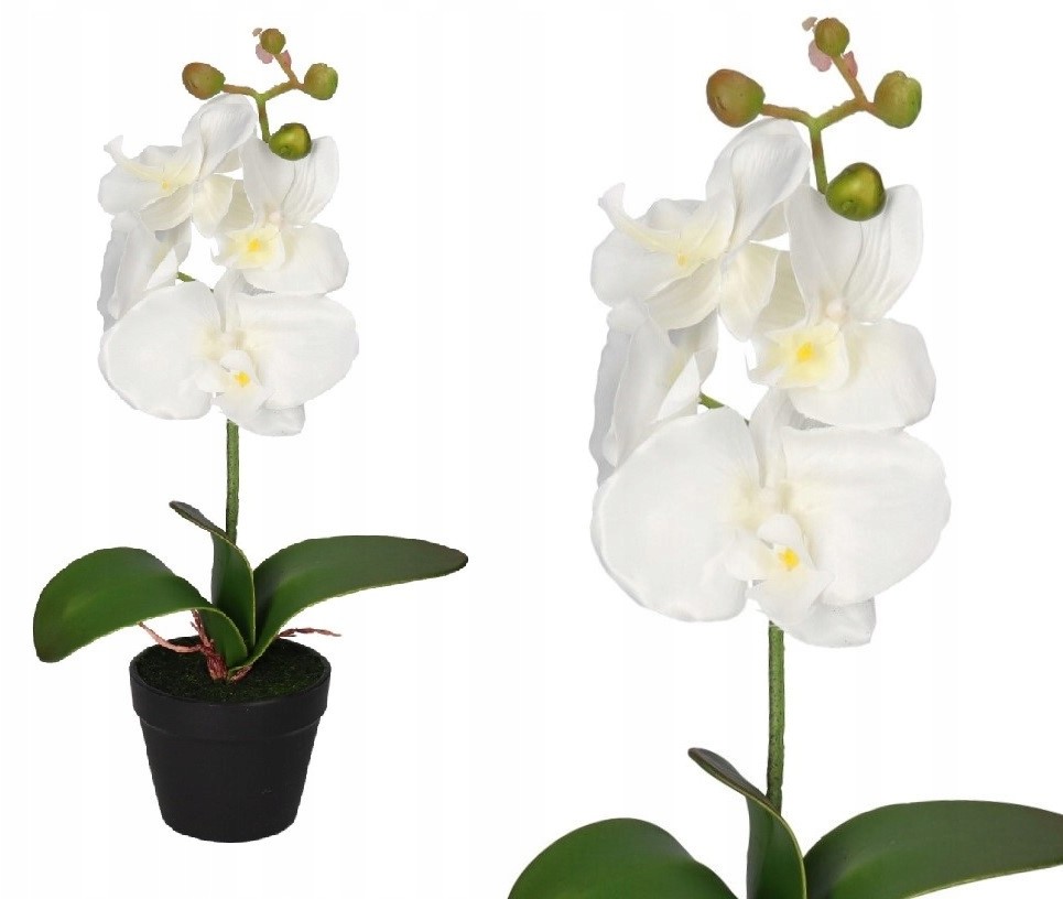 Storczyk Orchidea Sztuczne Kwiaty W Doniczce 38 CM
