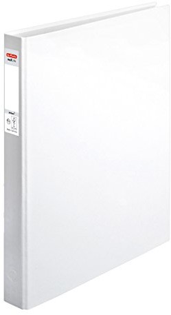 Herlitz maX.file pRotect segregator A2 z 4 ringami i mechanizmem dźwigniowym, napełnianie do wysokości 25 mm, 1 szt. niebieski, biały 4008115364075