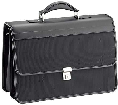 D & N D & N torba na akta syntetyczna 5668  01 Czarny 5668-01