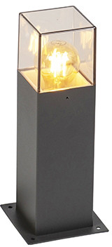 QAZQA Inteligentna przemysłowa lampa zewnętrzna stojąca antracytowa 30 cm z WiFi P45 - Dania