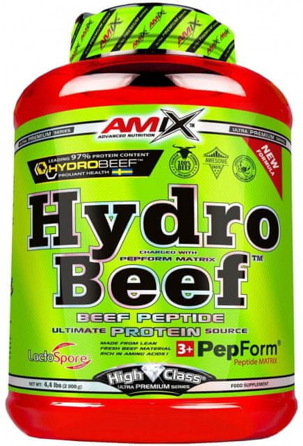 Amix Nutrition HydroBeef Peptide Protein 2000 g czekoladowo wiśniowy