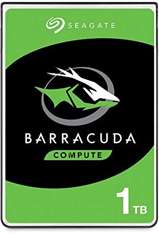 Seagate Barracuda wewnętrzny dysk twardy 1 TB HDD, 5400 obr./min, 128 MB pamięci podręcznej, SATA 6 Gb/s, srebrny, FFP, nr modelu: ST1000LMZ48