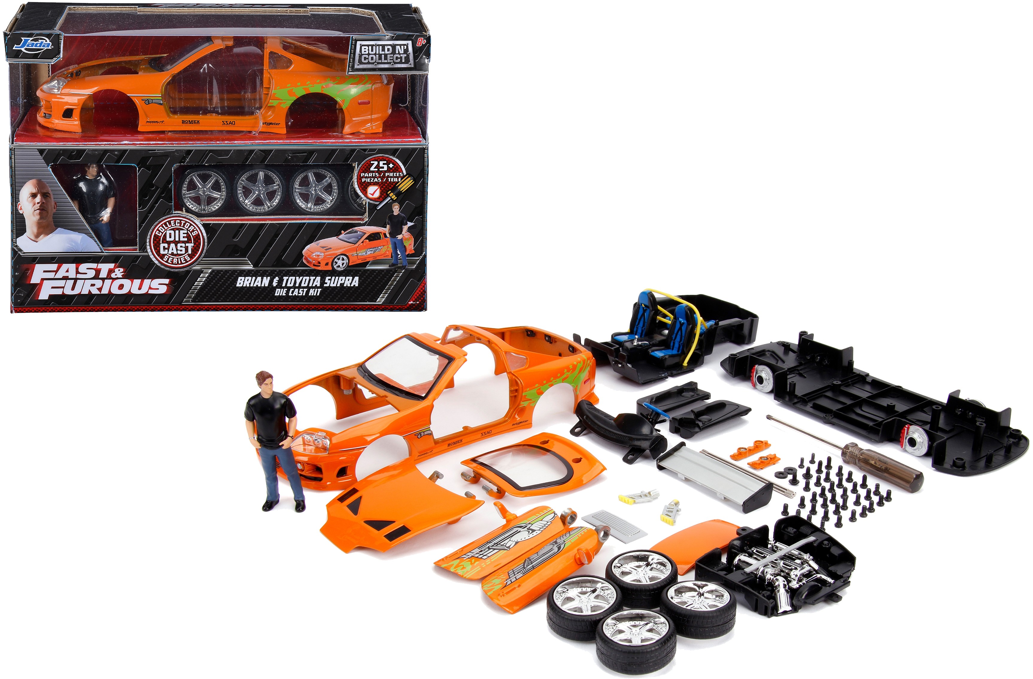 Fast&Furious, pojazd Build+Collect Supra 1:24 4006333064005
