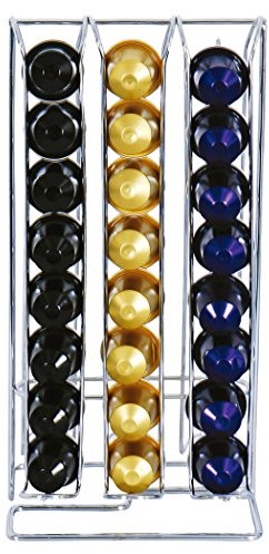 MSV 110308 dozownik na kapsułki na 48 kapsułek nierdzewna chrom 15 x 13 x 30 cm 110308