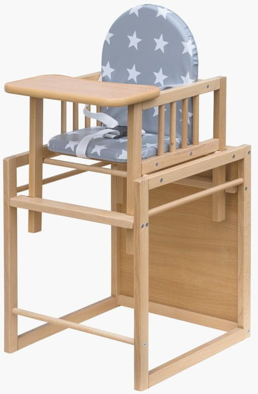 COSING krzesełko do karmienia bukowe Viktoria Gwiazdy
