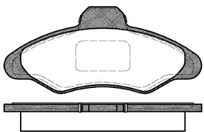 RoadHouse Zestaw klocków hamulcowych, hamulce tarczowe 2331.00