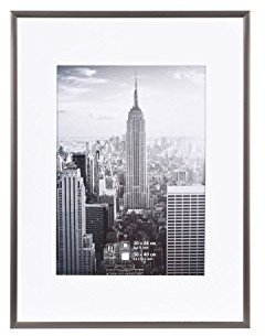 Henzo 8140518 Manhattan ramka na zdjęcia, metalowy, szary, 30 x 40 x 2 cm 8140518