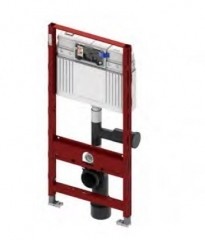 Tece profil - Uniwersalny Stelaż podtynkowy Do kompaktu WC ze spłuczką podtynkową uruchamianą z przodu z wyjściem umożliwiającym podłączenie odciągu zapachów. 9.300.003