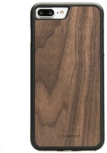 BeWood Stycznik bewood etui na telefon komórkowy drewniane etui do iPhone 7 Plus 8 Plus etui Case Cover ręcznie wykonany z prawdziwego drewna IP7PLUS-ORZECHAMERYKANSKI