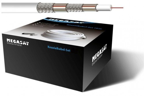 Megasat Koaxialkabel-Set 50m, Quadshield +2x F-ka KK6MSET50