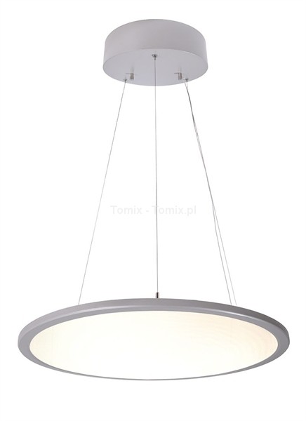 Tomix pl Lampa wisząca LED PANEL round 3000K kol srebrny D342090