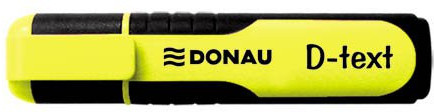 Donau Zakreślacz fluorescencyjny D-Text, 1-5mm (linia), żółty 7358001PL-11