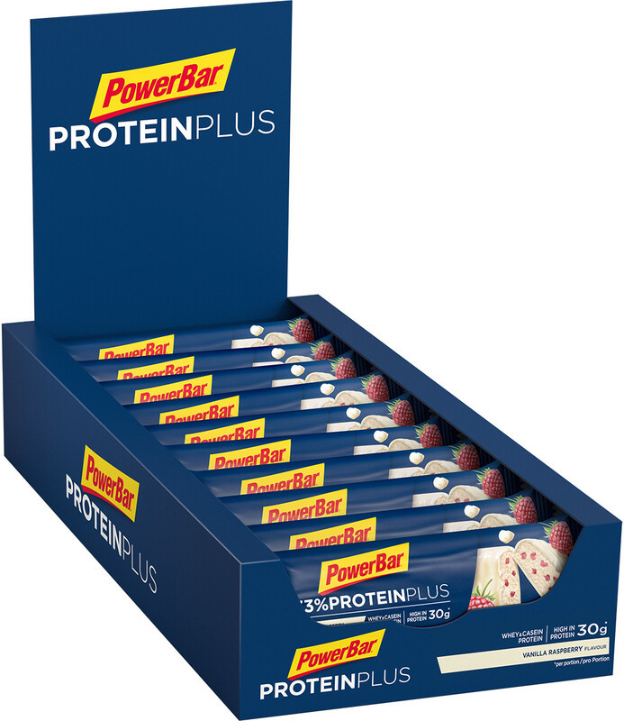 Powerbar ProteinPlus 33% Bar Box 10x90g, Vanilla-Raspberry 2021 Batony i żele energetyczne 21567512