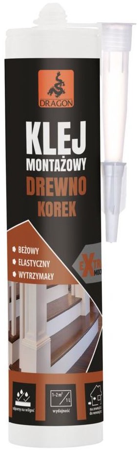 Dragon Klej montażowy do drewna i korka 280 ml